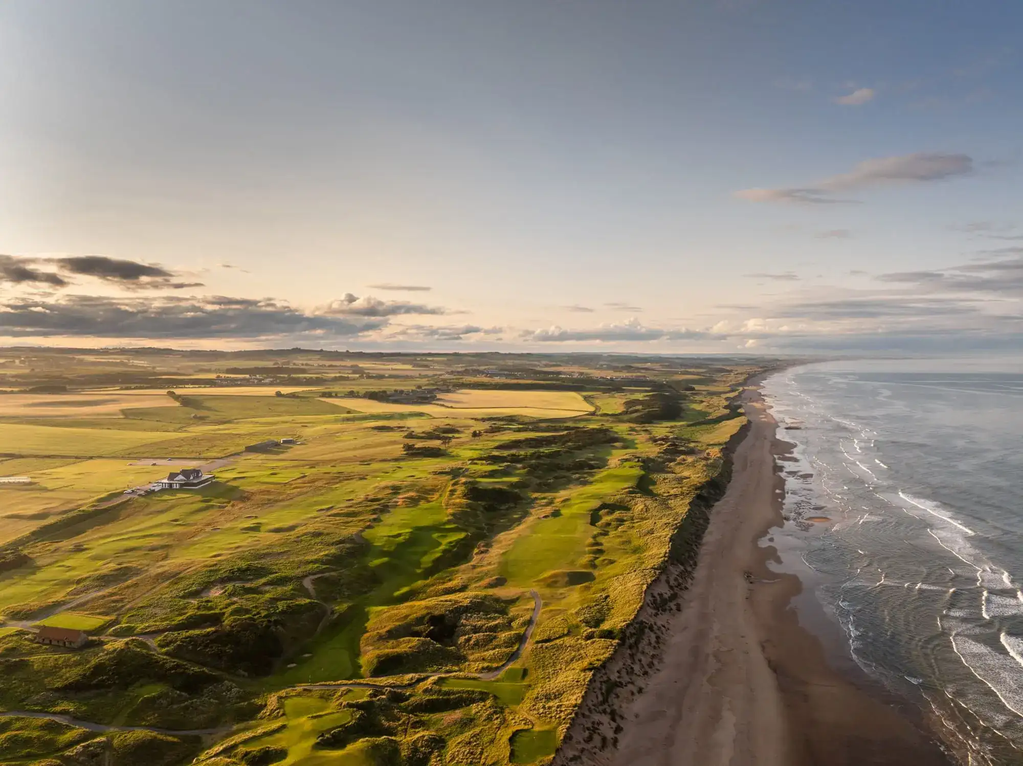 Murcar Links: Looking north up the coast
